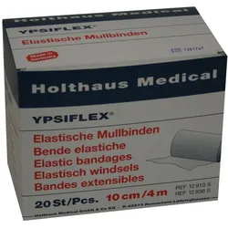 Holthaus Medical YPSIFLEX elastische Mullbinden 20-fädig, lose (20 Stck.) - 4 m x 10 cm 20 St