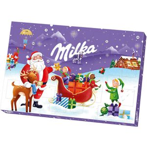 Milka Adventskalender gefüllte Vollmilchschokoladen-Figuren, 200g