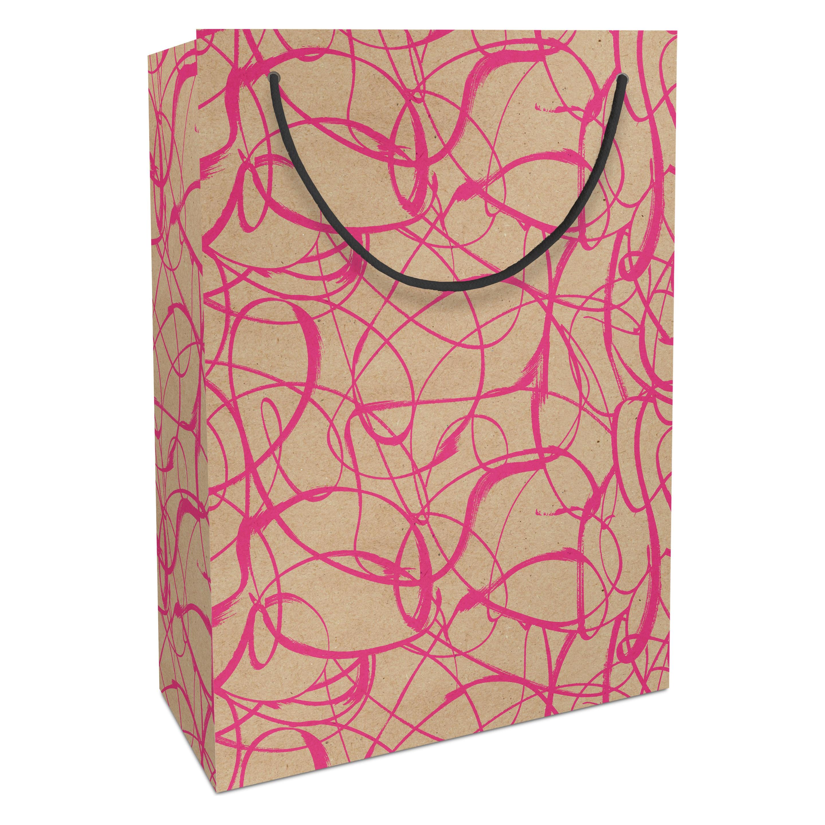 Zishka Tragetasche Kraftpapier Modern pink (4027-23414)