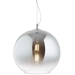 Ideal Lux Pendelleuchte NEMO, Ø 40cm, inkl. E27 LED 3.2W 3000K, Chrom nuanciert IDEA-250359