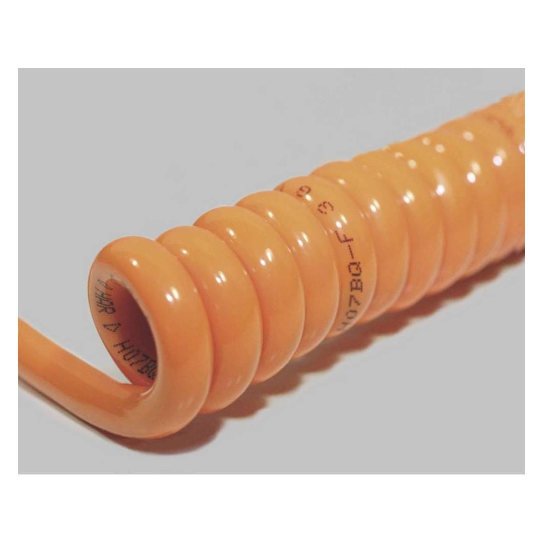 BKL Electronic 1506110 Spiralkabel H07BQ-F 800mm / 3200mm 3G 2.50mm² Orange 1St. (3.20 m) (1506110)