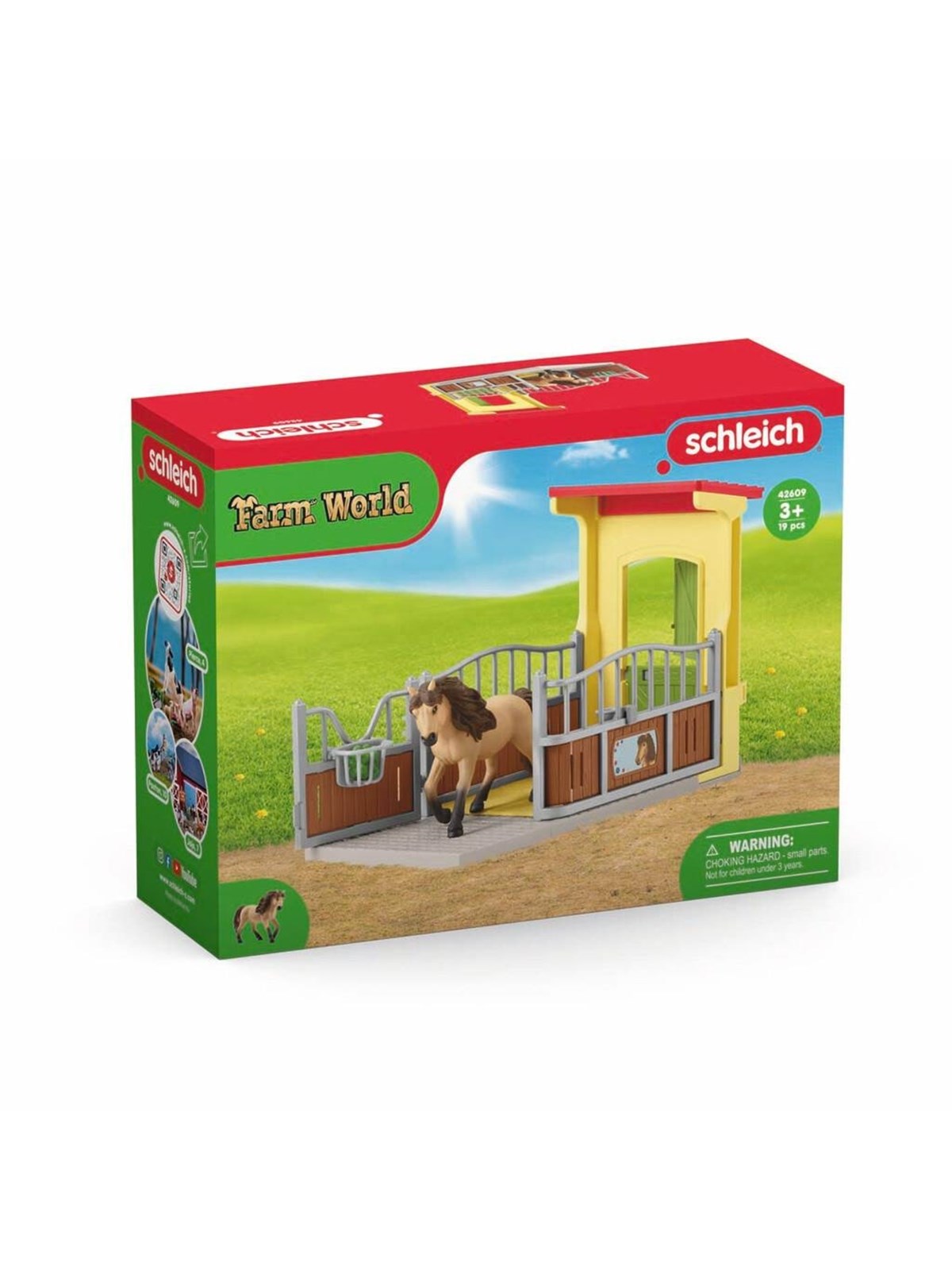Schleich Pony Box with Iceland Pony Stallion