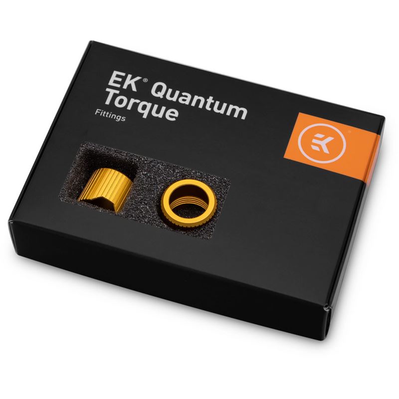 EK Water Blocks EK-Quantum Torque Compression Ring 6-Pack STC 13 Satin Gold