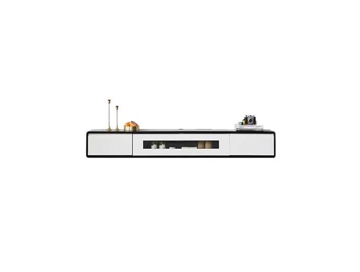 HANELREEZD Wandmontierter TV-Ständer for Zuhause, Wohnzimmer, Heller Luxus Stil schwebendes Design, platzsparend for Wohnzimmer und Schlafzimmer hängend