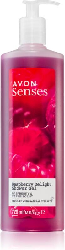Avon Senses Raspberry Delight gel douche traitant 720 ml