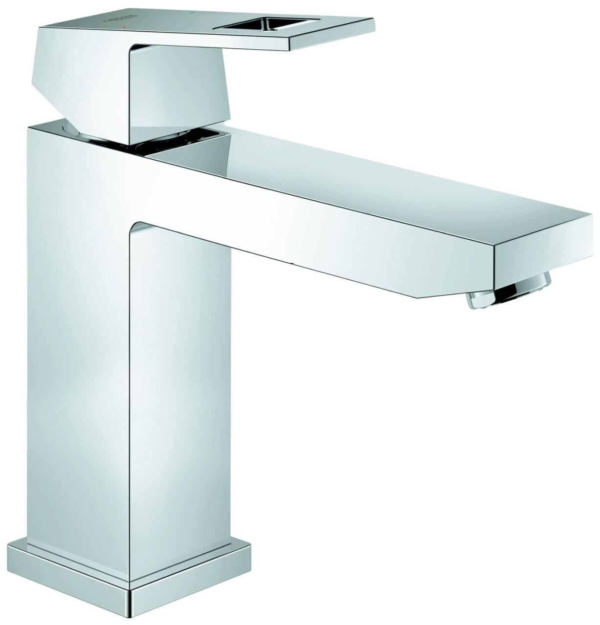 Grohe Einhebel-Waschtisch-Batterie Eurocube 23446, mittelhohe Ausführ. glatter Körper chrom 23446000