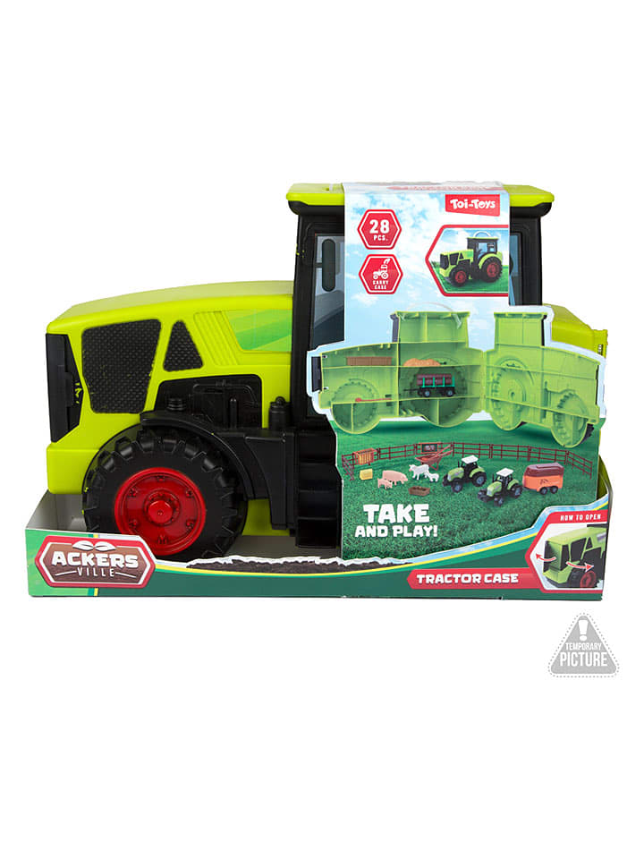 Toi-Toys 28tlg. Spielset im Traktorkoffer "ACKERS VILLE" - ab 3 Jahren - onesize
