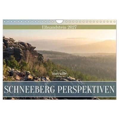Schneeberg Perspektiven - Elbsandstein (Wandkalender 2027 DIN A4 quer), CALVENDO Monatskalender