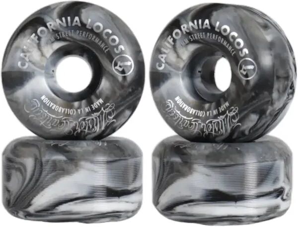 Ruote Skateboard California Locos X Mister Cartoon Irons 4-Confe (54mm - Swirl 97a)