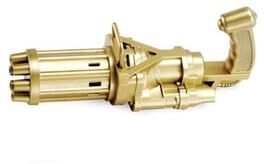 Playful Picks Electric Gatling Bubble Machine Gun Toy Gold