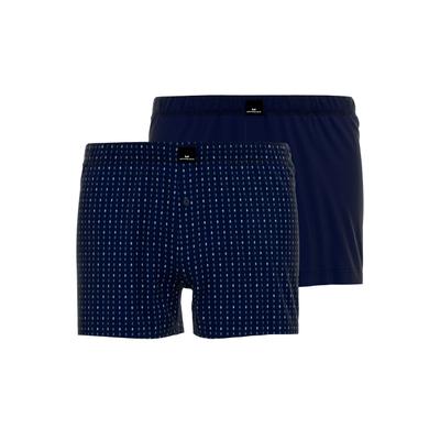 Boxershorts GÖTZBURG, Herren, Gr. 5, Single Jersey, blau (navy, navy), Single Jersey, Obermaterial: 100% Baumwolle, Unterhosen, weiches Single Jersey Material
