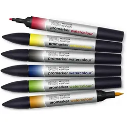 Winsor & Newton, Marker, Watercolour Marker 6pcs set (6x)