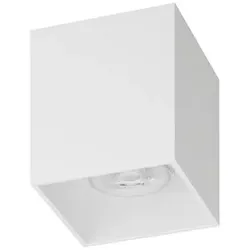 Brumberg Aufbau-Downlight TURN-S, IP20, quadratisch, GU10 (exkl.),Aluminium, strukturweiß BRUM-45131170