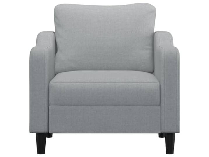 KTHLBRH Sessel hellgrau 60 cm aus Stoff Gestell aus robustem Metall, Füllung aus Schaumstoff, maximale Belastung 110 kg, für Wohnzimmer und Lesen