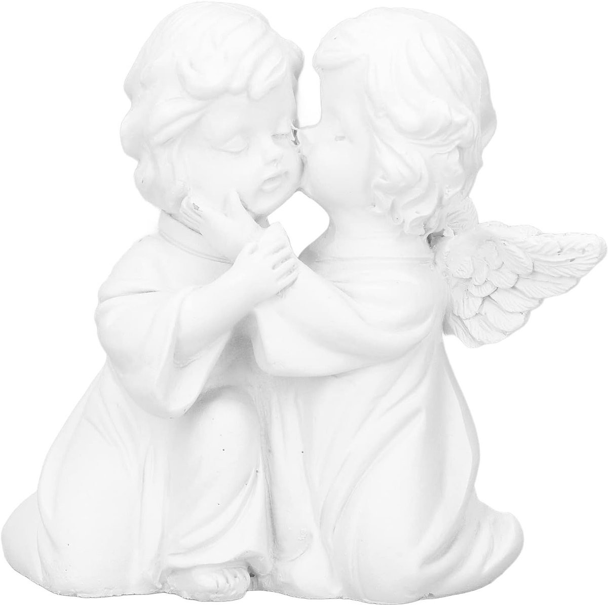 Handgeschilderd engel standbeeld voor desktop decoratie