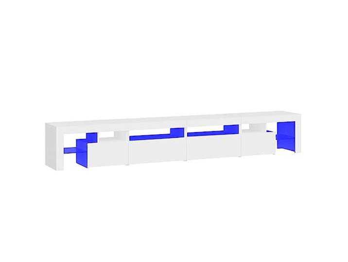 vidaXL TV-Schrank mit LED-Leuchten Weiß 260x36,5x40 cm