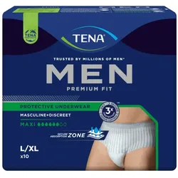 Tena Men Premium Fit Inkontinenz Pants Maxi L/Xl 10 ST