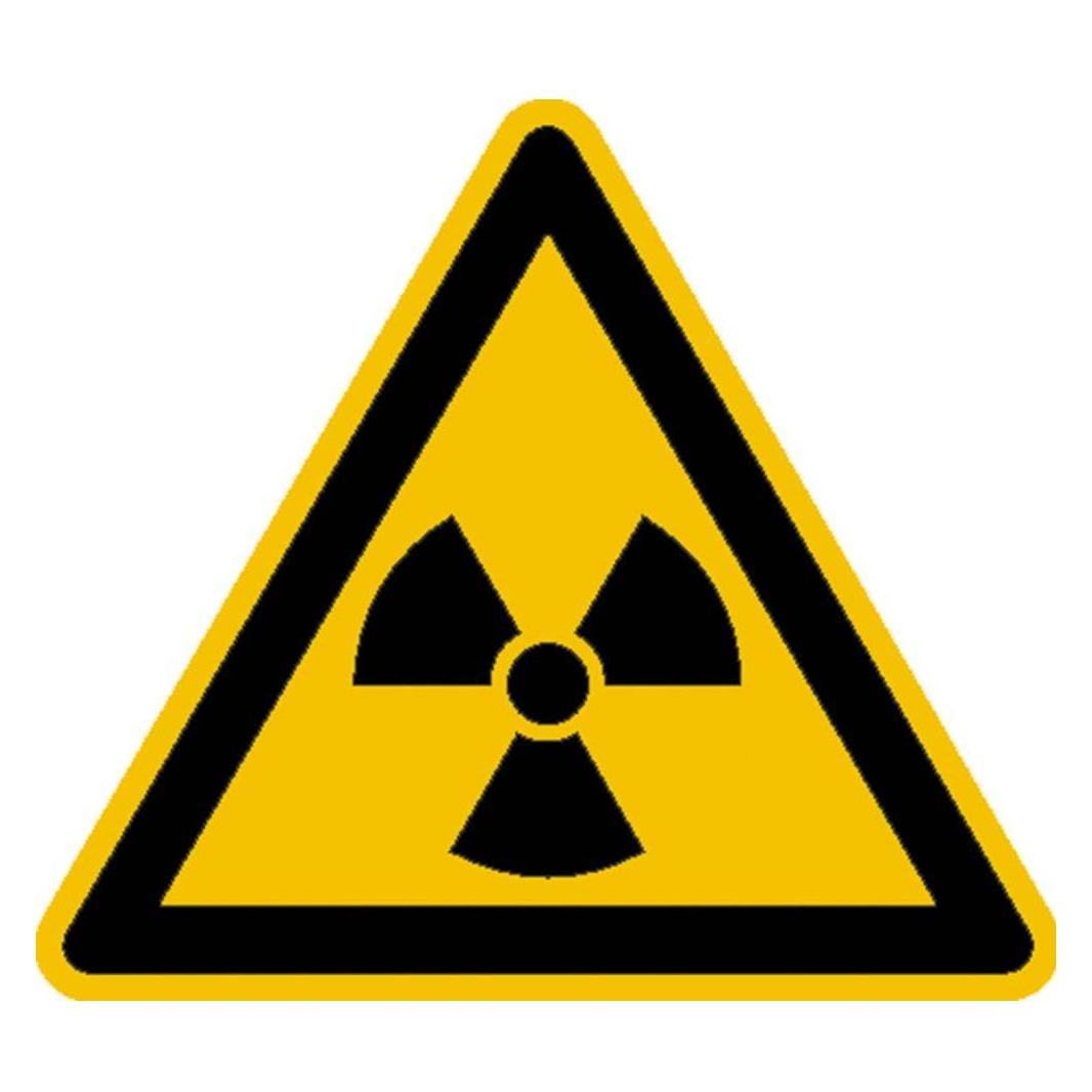 Wolk Warnschild Radioaktive Stoffe oder ionisierende Strahlung Folie (21.0175)