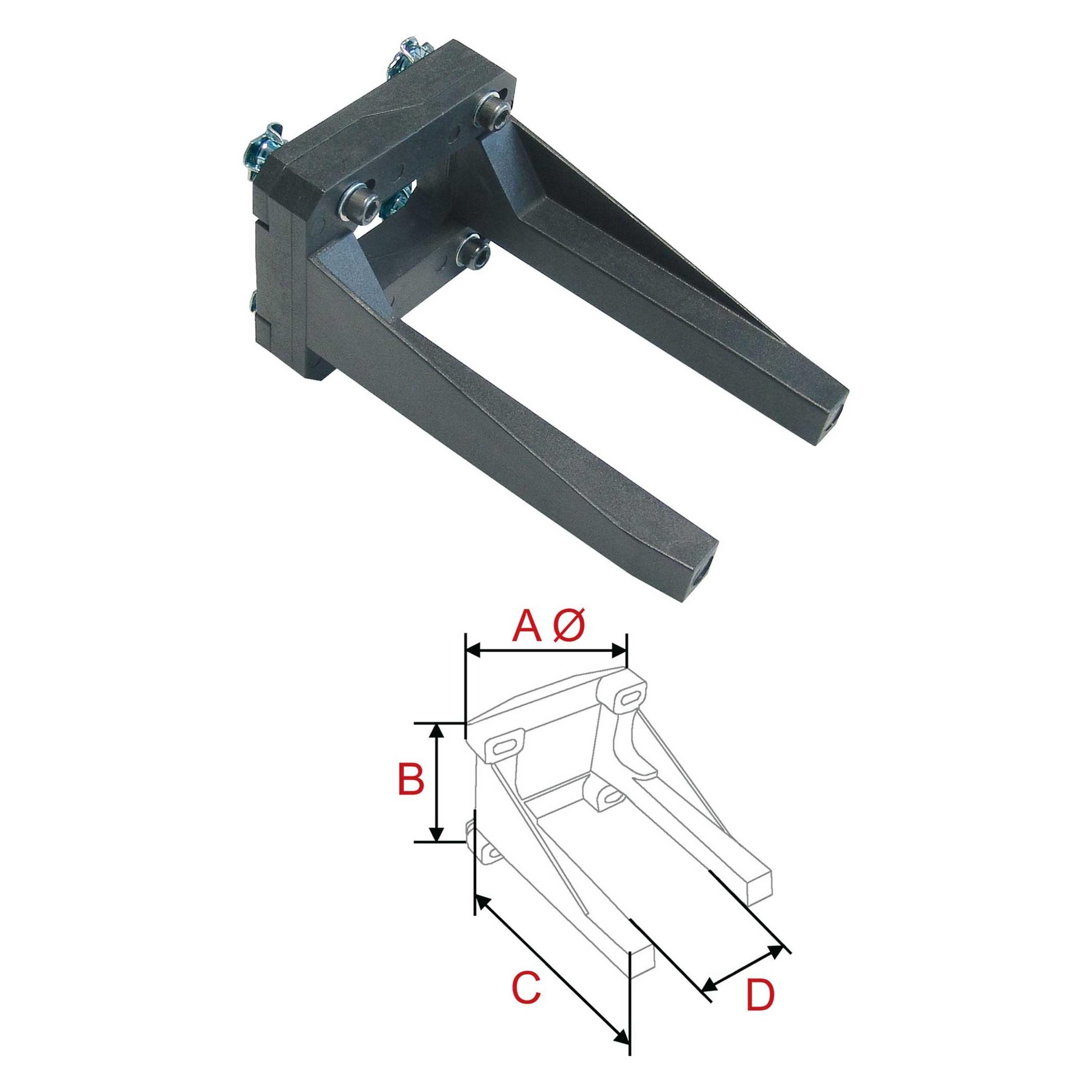 Modellbau Lindinger motorträger verstellbar 60/128mm nylon (004-00501)