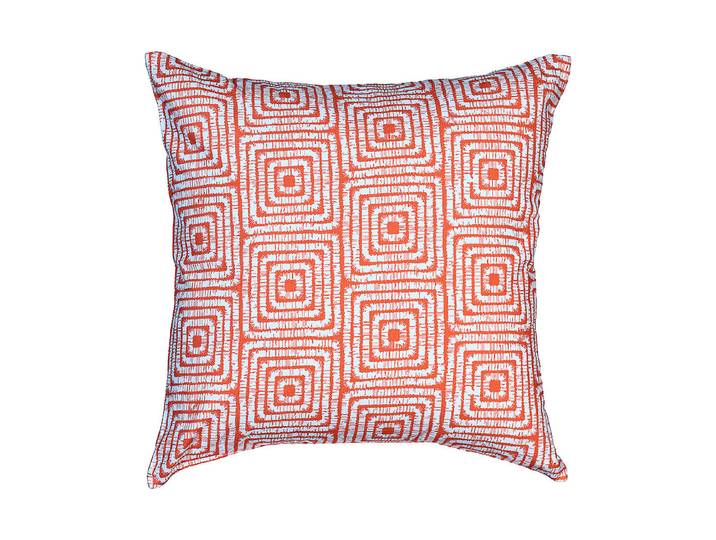 My Home Kissenbezug Nena Orange-Weiss 45 × 45 cm