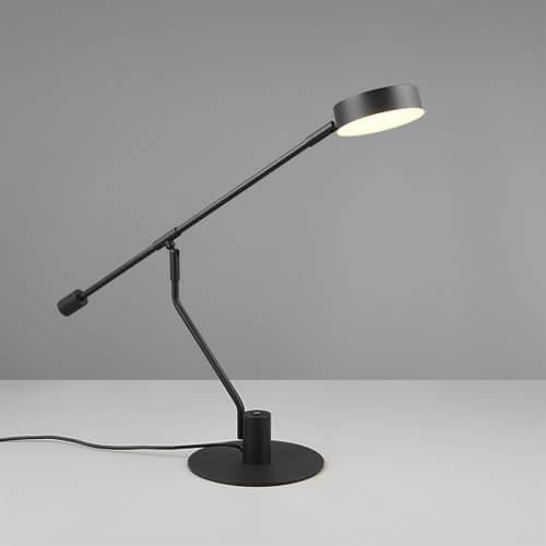 Led bureaulamp Manduro Trio zwart van metalen materiaal