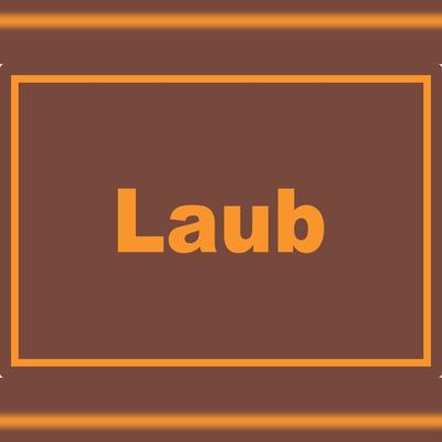 HB-Druck Laub Mülltrennung Aufkleber mit Text A3 (297x420mm)