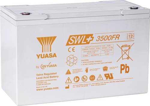 Yuasa SWL+3500FR Bleiakku Blei-Vlies (AGM) 110.2Ah 12V 1St.