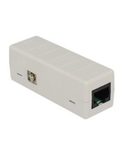 Delock Kabeladapter Adapter Netzwerk Netzwerkkabel 0,5 m Grau Isolator 6 kV RJ45 (62619)