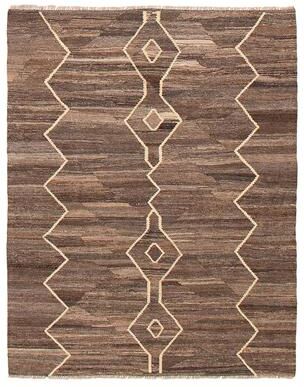 Ecarpetgallery "Sivas Brown Kilim 5'2"" x 6'9"" - 5'2 x 6'9"