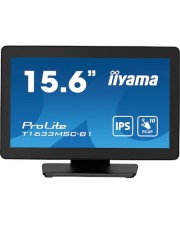 iiyama ProLite T1633MSC-B1 schwarz 15,6"/39,5cm 1920x1080 16:9 1000:1 (statisch) 5ms Touch Panel HDMI DisplayPort (T1633MSC-B1)