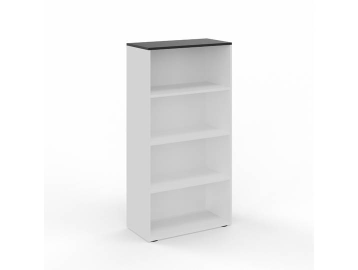 Regal Tradingzone GO Swiss 80.0 x 40.0 cm, Weiss/Schwarz, 4 Ordner hoch, Neu - Optimal für Büro und Organisation