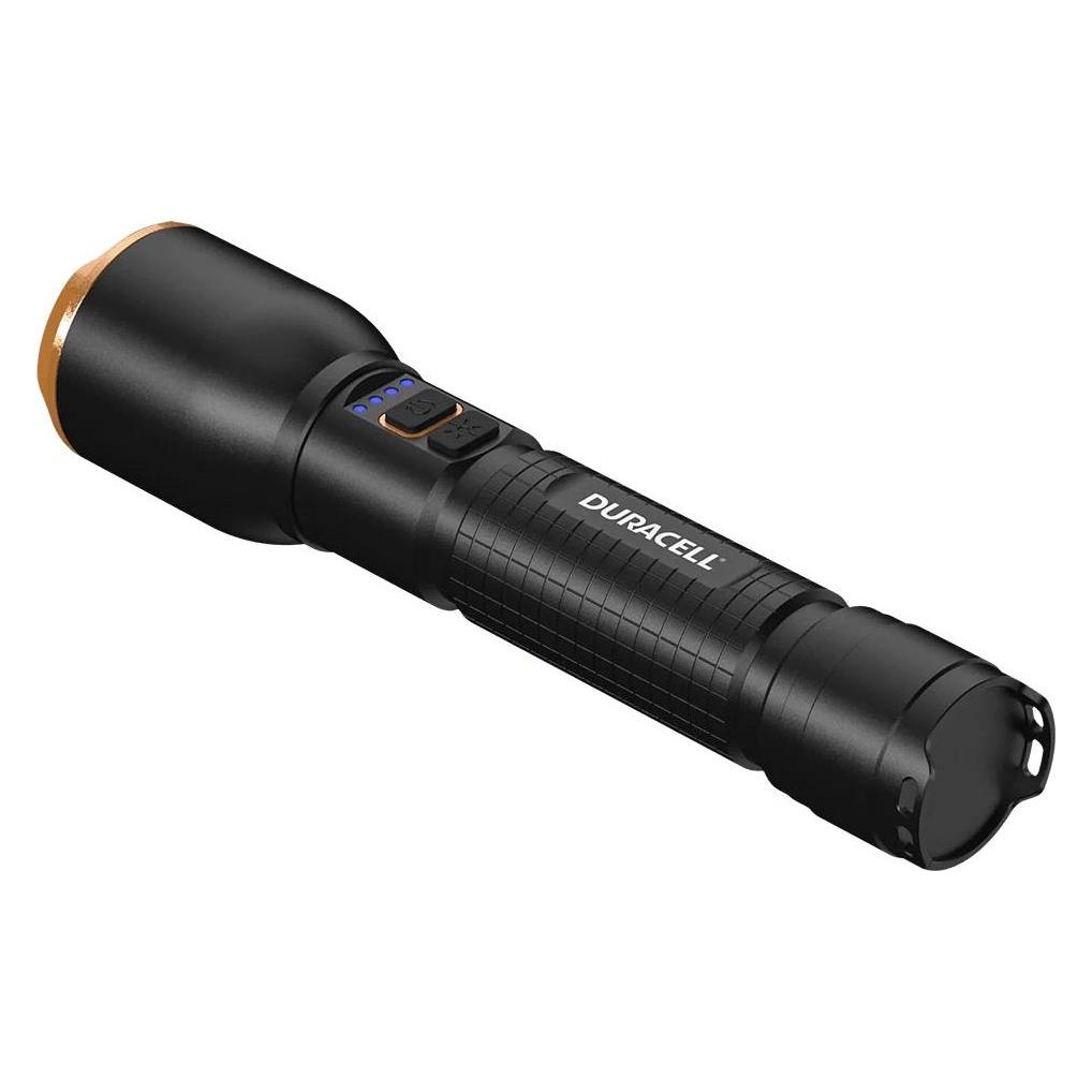 Duracell DF3000R Taschenlampe schwarz (19 cm, 3000 lm) (DF3000R-GIFTBOX)
