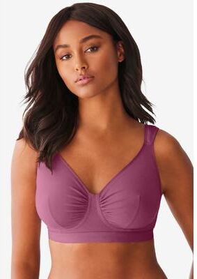 Plus Size Women's Evie Cotton-Comfort Leisure Bra by Leading Lady in Raspberry Rose (Size 46 A/B)