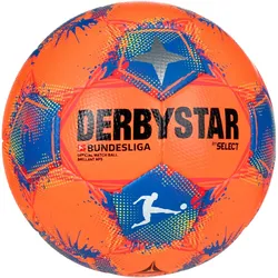 DERBYSTAR Bundesliga Brillant APS High Visible Winter Fußball Spielball 2025/26 orange/blau 5
