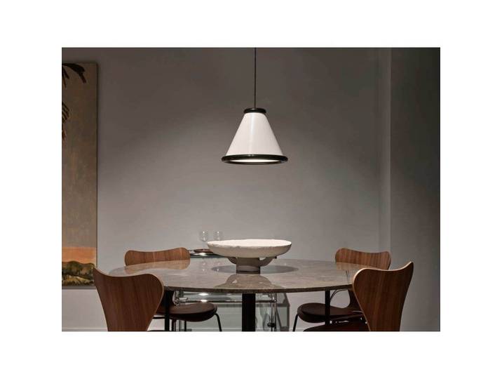 Belle Pendelleuchte Ø36 Glossy White/Glossy Black - Belid - Esszimmer - Metall
