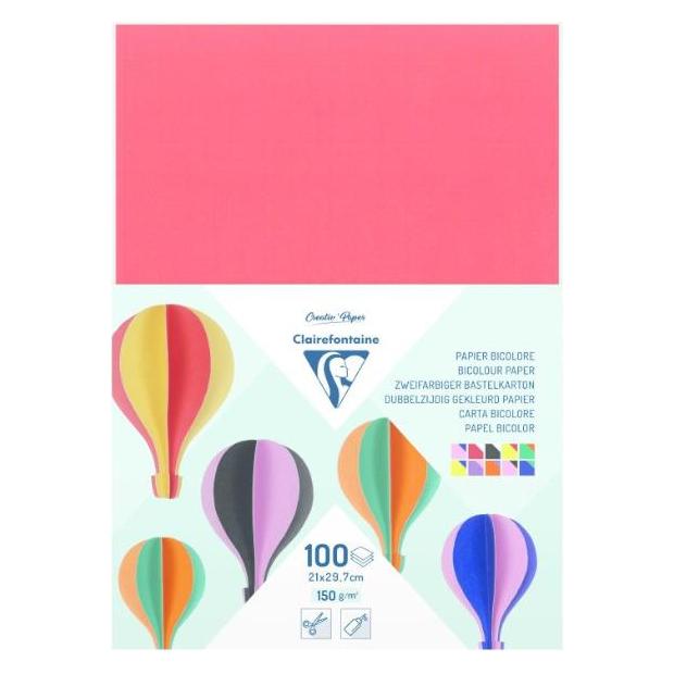 Clairefontaine Papier Bi-Color (150 g/m², 100x) (457299C)