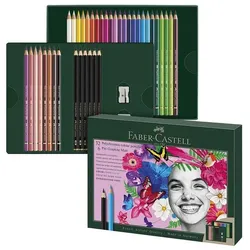 Faber-Castell Buntstifte »Polychromos & Pitt Graphite Matt« 40 Stifte grau