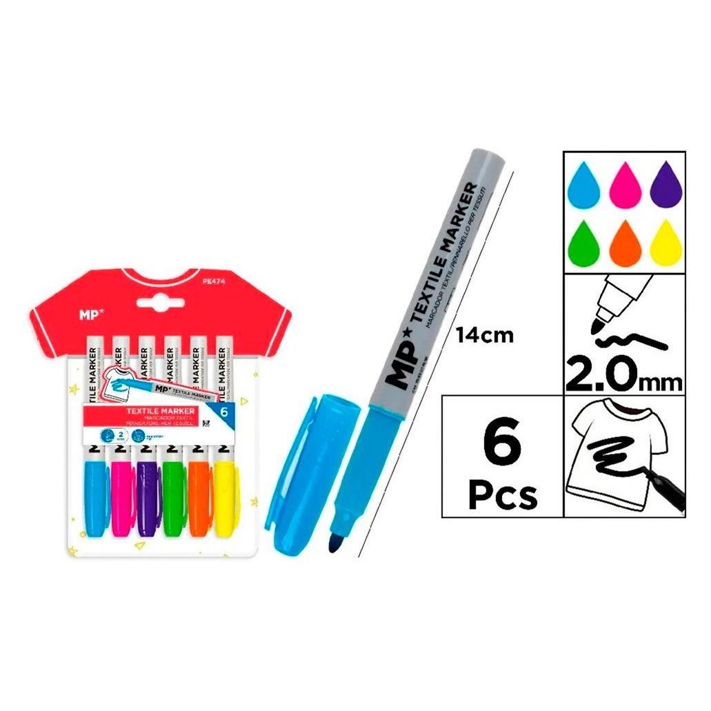 Hendi Textilmarker 6 Farben (6x) (57528567)