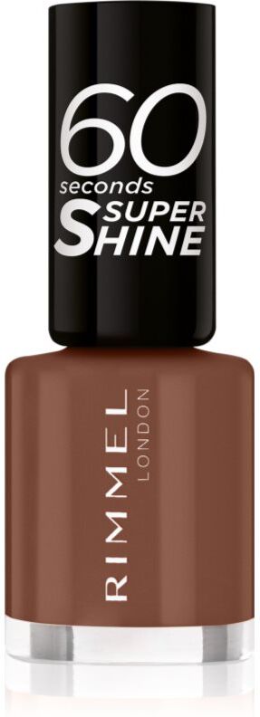 Rimmel 60 Seconds Super Shine Nail Polish shade 140 Chocolate Eclipse 8 ml
