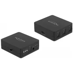 Delock S/PDIF TOSLINK Switch 7,60cm (3") 1 Out mit IR-Fernbedienung und USB Stromversorgung, Switch Box