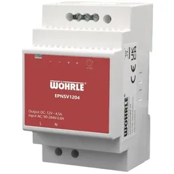 Wöhrle, Systemstromversorgung, Power Systems GmbH Netzgerät 1ph. E90-264V EPNSV1204 AC A:12VDC 4,5A Verteilereinbau