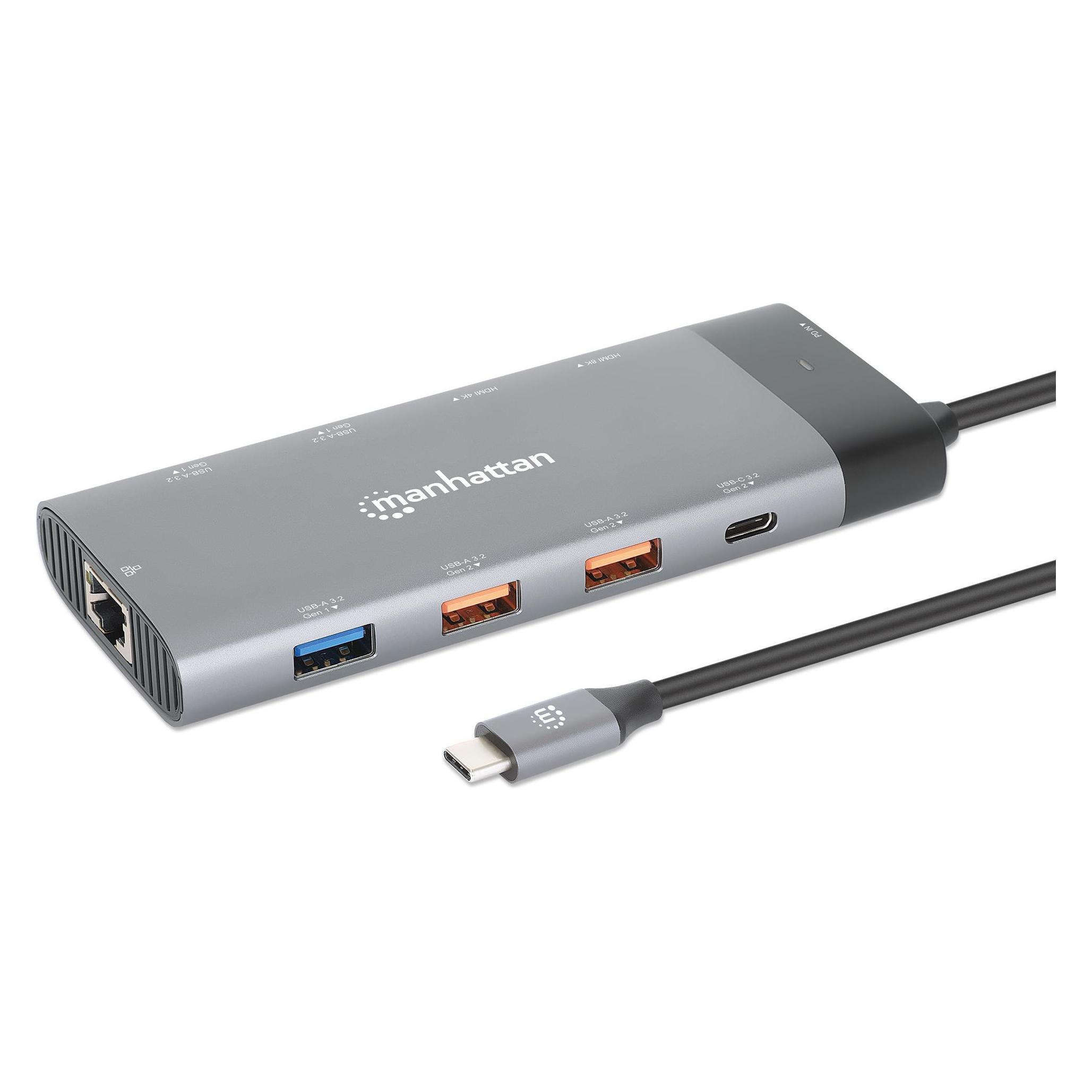 Manhattan USB-C Hub (USB-C, 10 Ports) (130714)