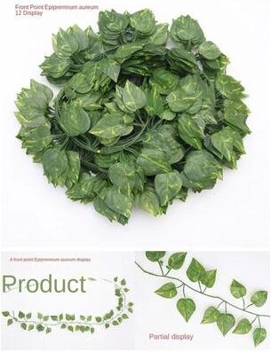 Uplift Essentials Botanical Ivy Garland High Definition Elemental Architectural Sculpture scindapsus