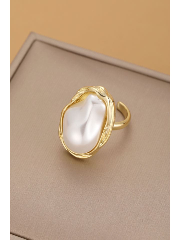 atelier MIU Vergold. Ring mit Perle - onesize