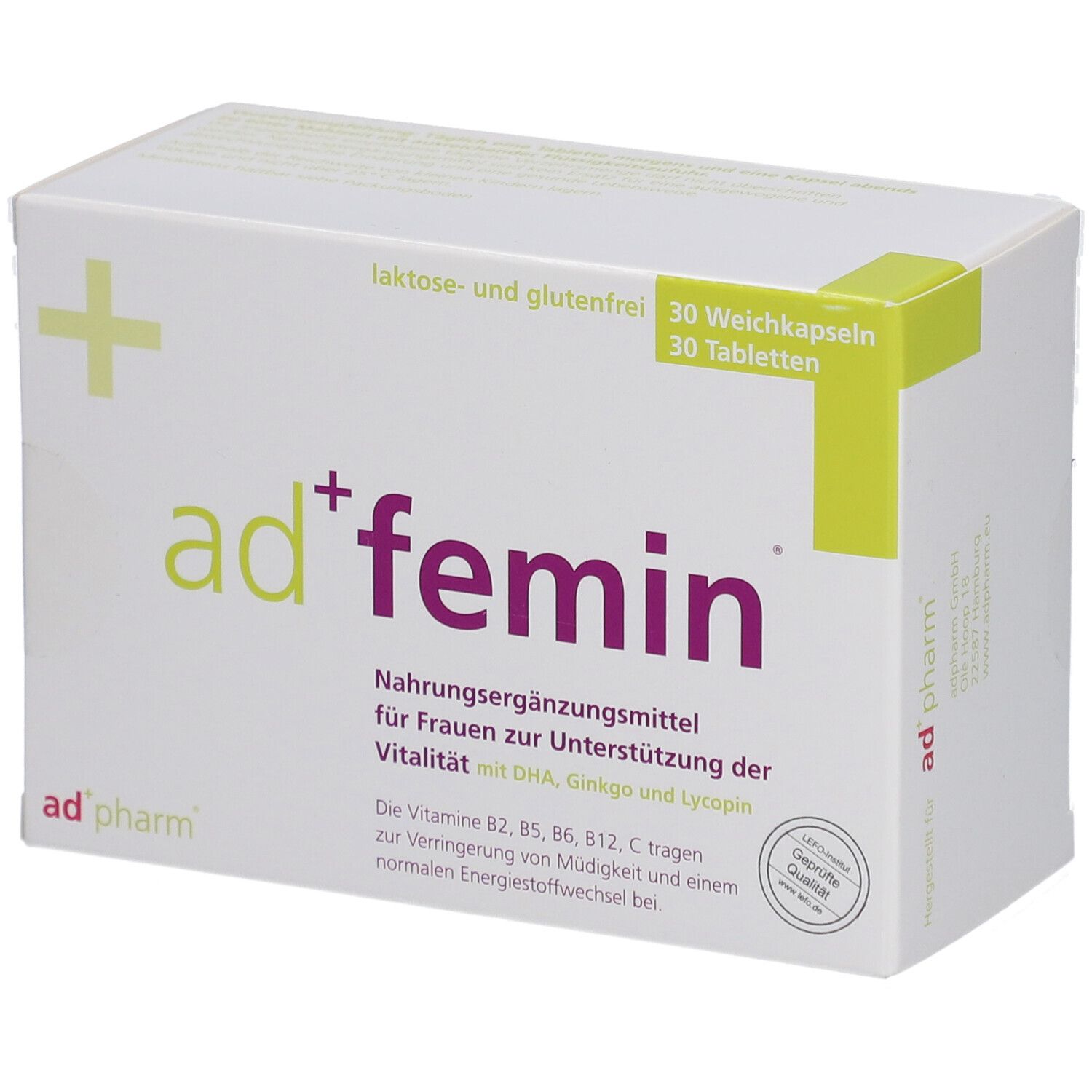 Adfemin Monatspackung 30 Weichkaps.+30 Tabl. 1 St Kombipackung
