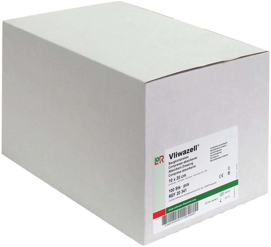 Vliwazell Saugkompressen 10x20 cm unsteril