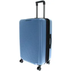Mandarina Duck Uniseks Logo Duck Trolley Medium Exp Premium Gepäck mit Vier Rädern und Teleskopgriff, Koffer, Blau
