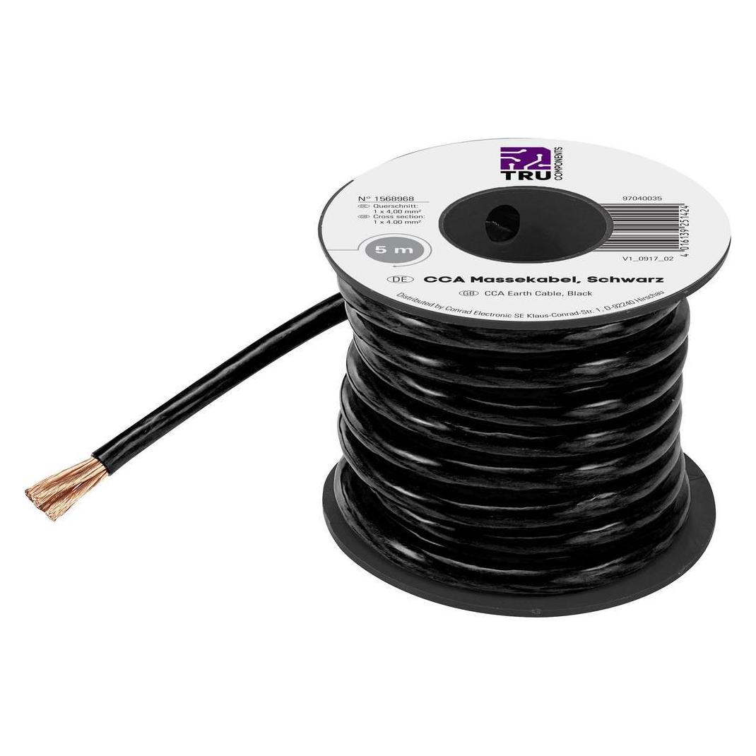 Tru Components CCA Powerkabel (5 m) (1568968)