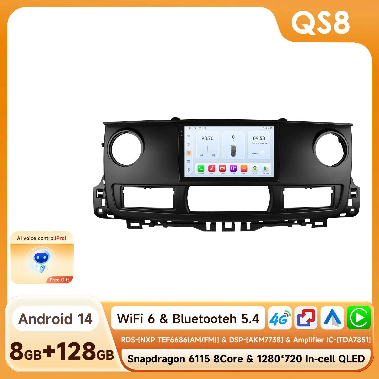 Selius Multifunctionele Android Autoradio met GPS Navigatie, Carplay en RDS Radio