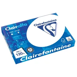 Clairefontaine Clairalfa Kopierpapier, DIN A4, 120g/qm, weiß, Weißegrad: 170 CIE